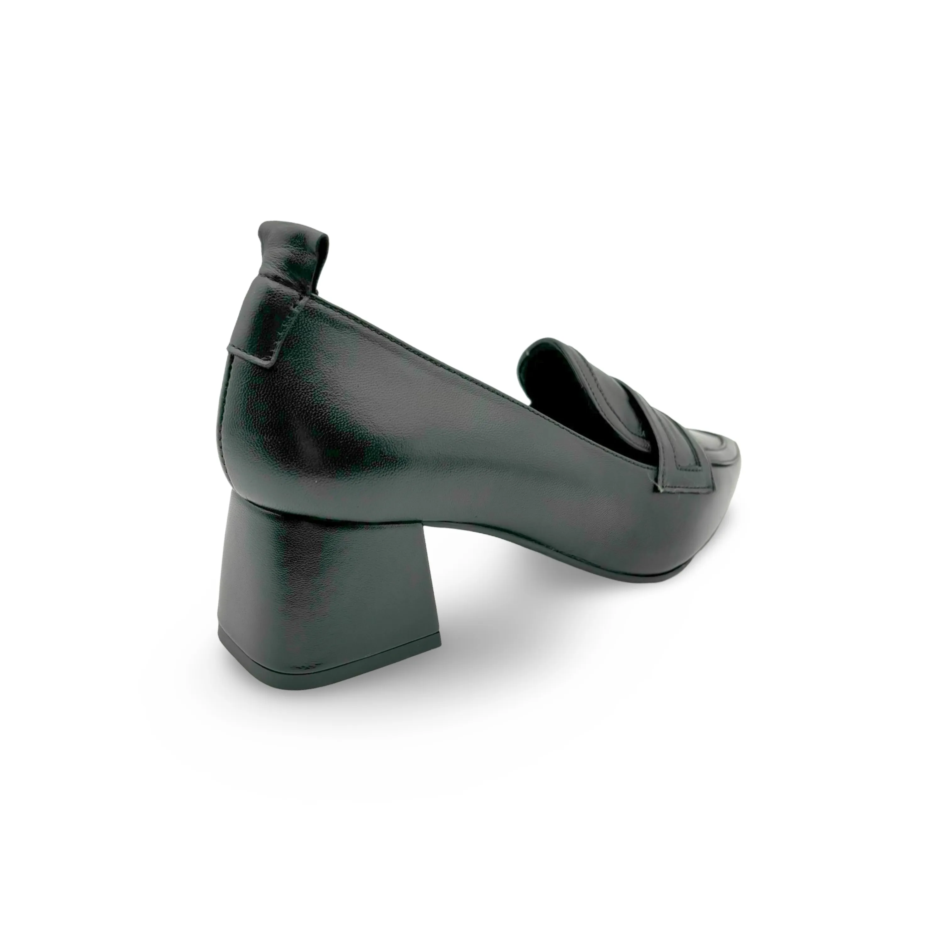 11079 Black Leather Pump
