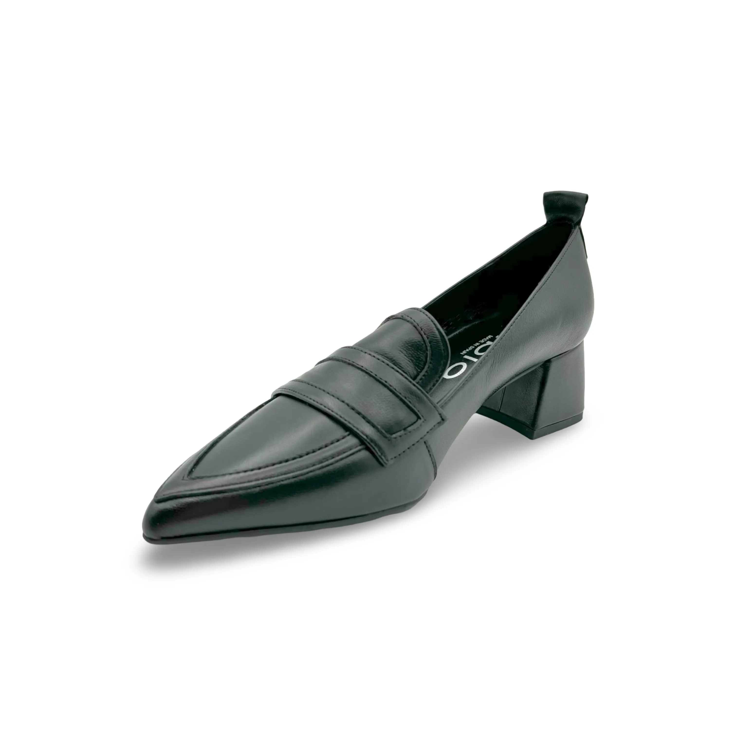 11079 Black Leather Pump