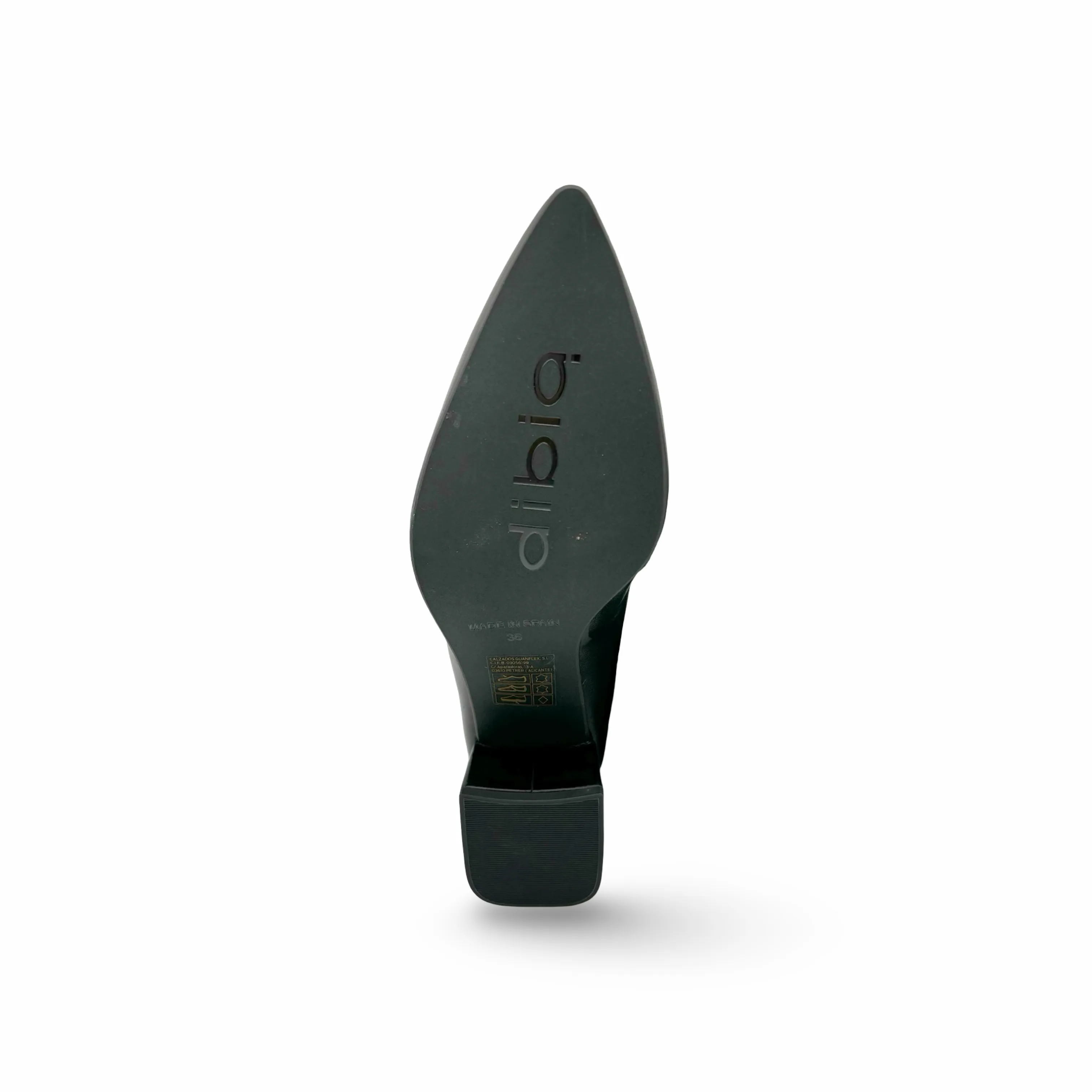 11079 Black Leather Pump