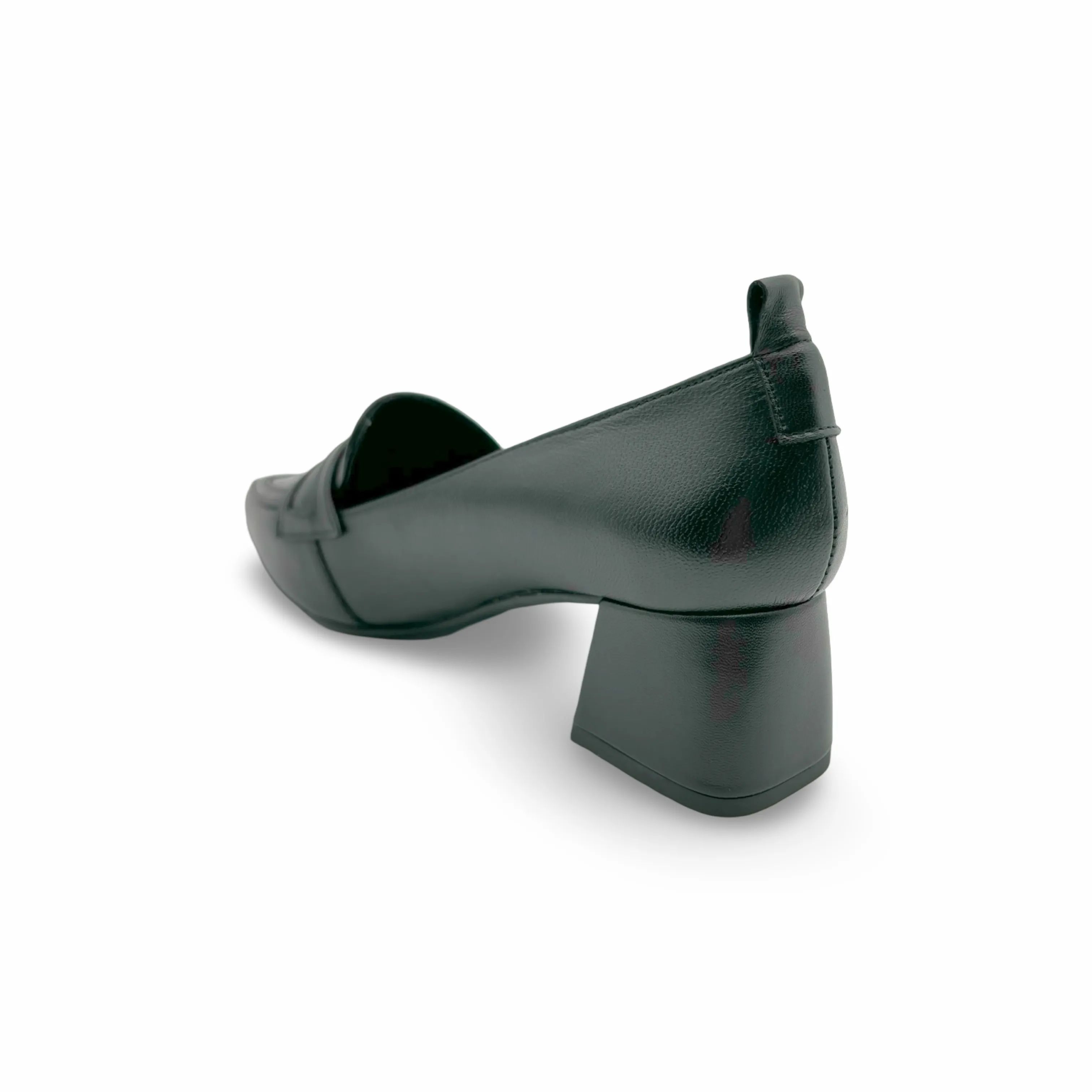 11079 Black Leather Pump