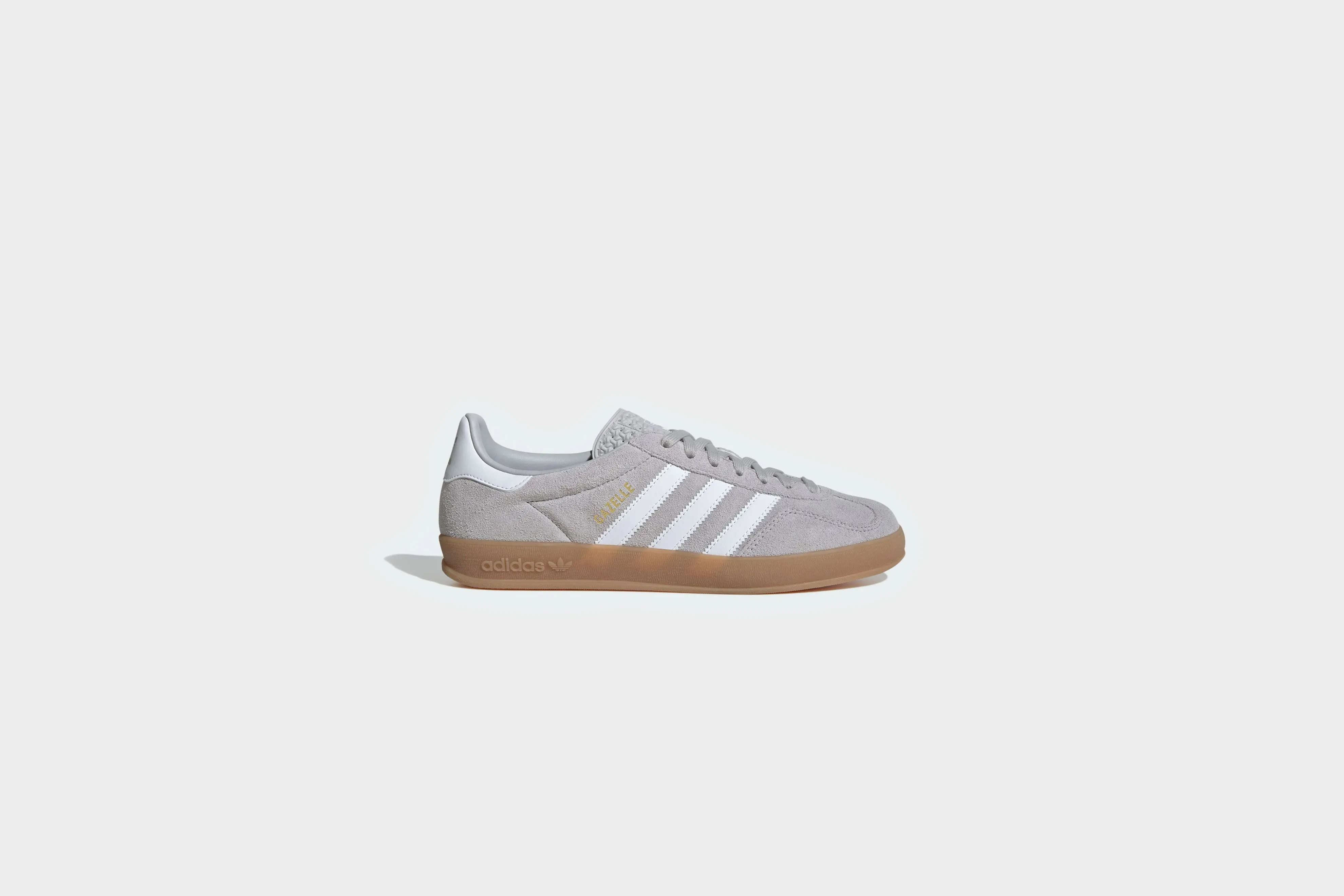 Adidas Gazelle Indoor (Grey Two/Cloud White/Gold Metallic)