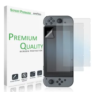 amFilm Anti-Glare Matte Screen Protector for Nintendo Switch 2017 (3-Pack)