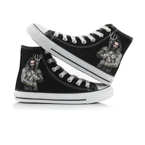 Aquaman Jason Momoa High top Canvas Shoes Sneaker Women Shoes Men Shoes  Kid Shoes Sports Shoes
