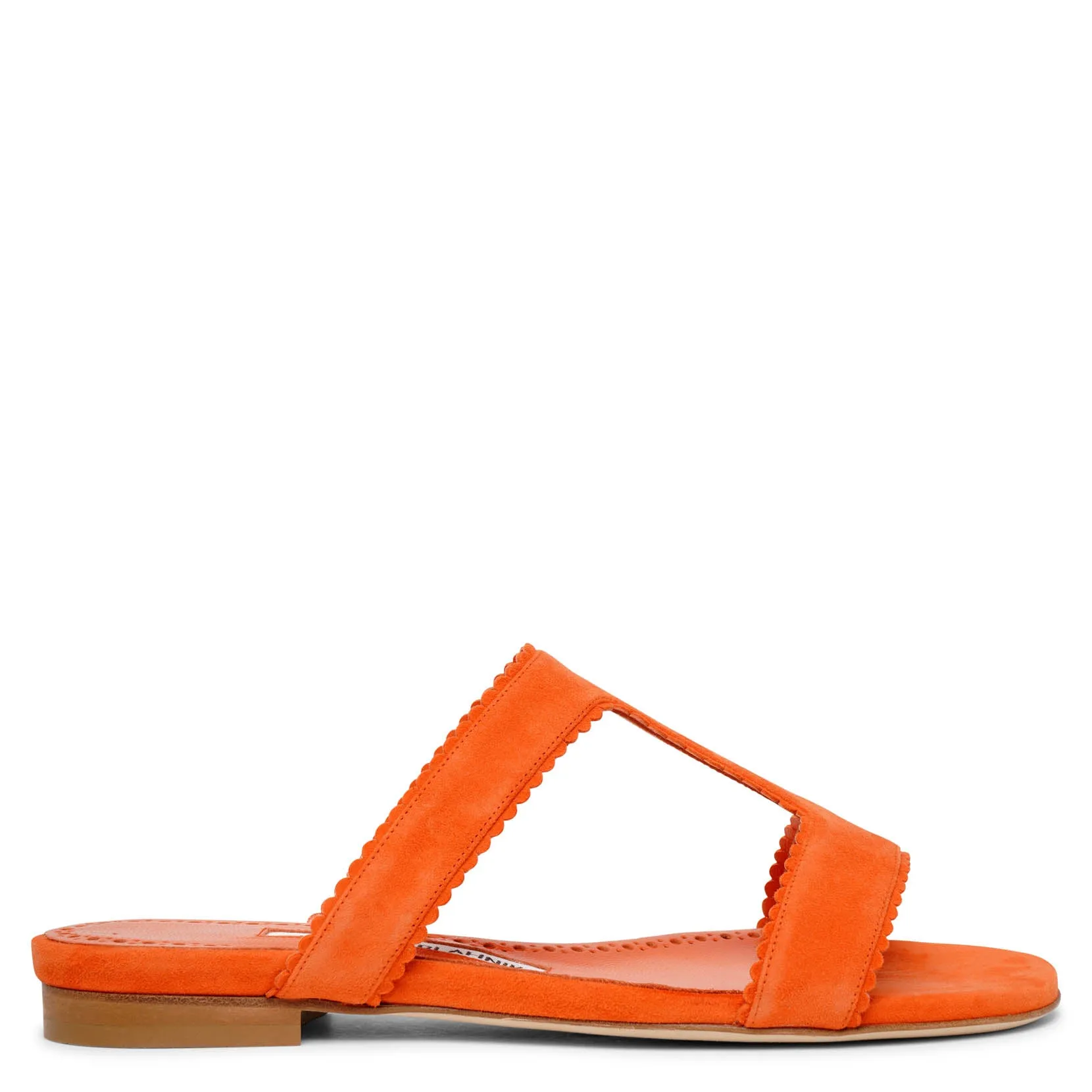 Artas orange suede flats