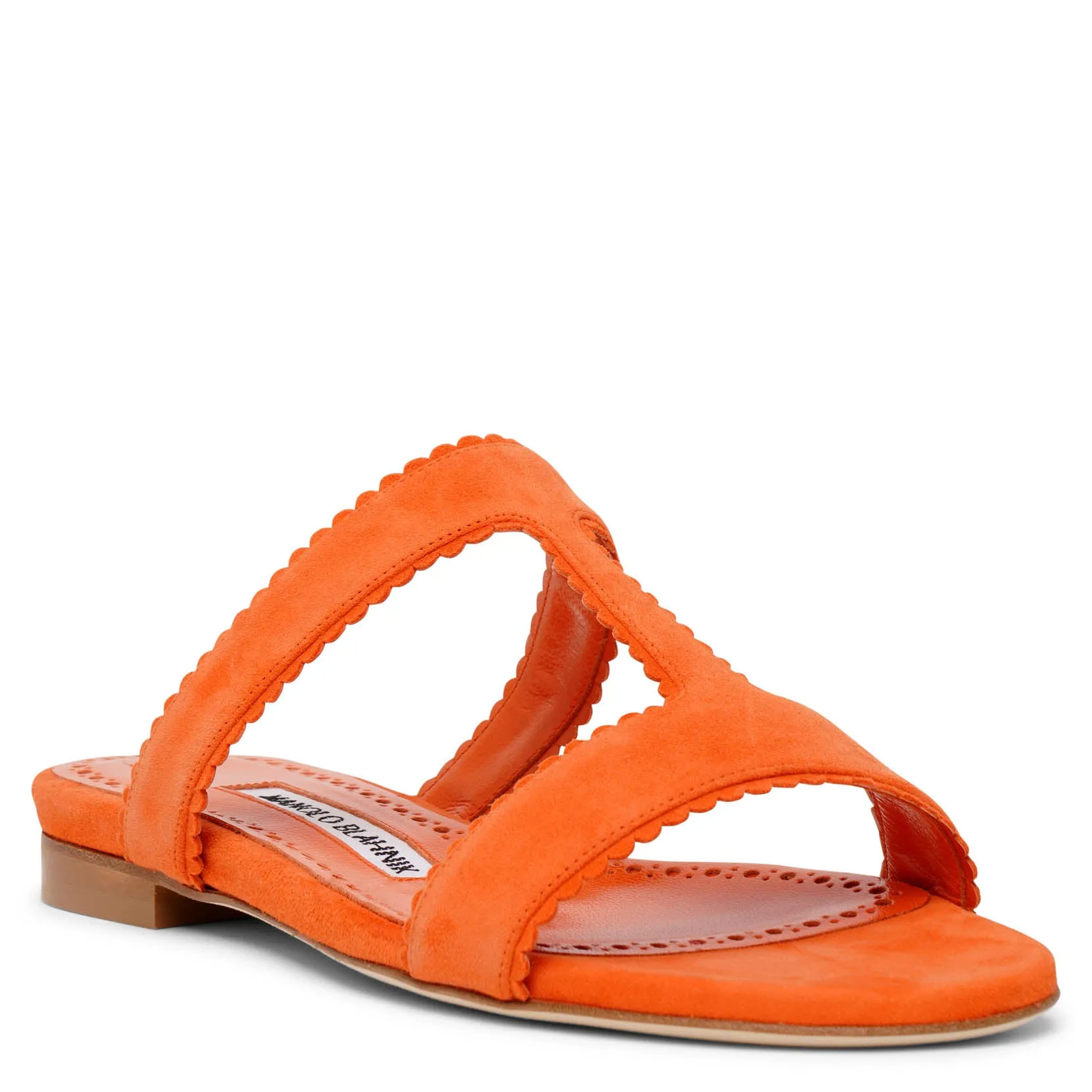 Artas orange suede flats