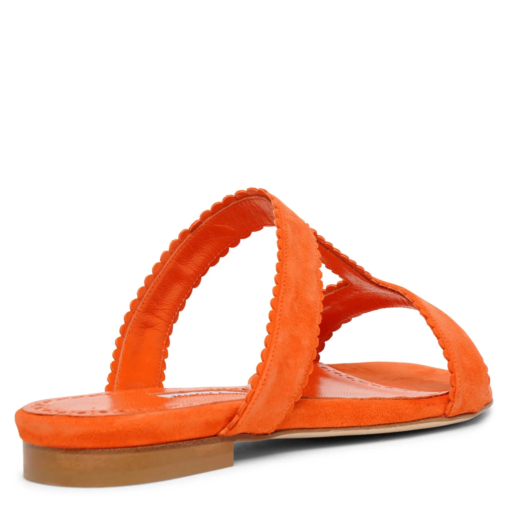Artas orange suede flats