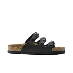 Birkenstock Women's Florida Soft Footbed - Black Oiled Leather Birkenstock Women's Florida Soft Footbed - Black Oiled Leather