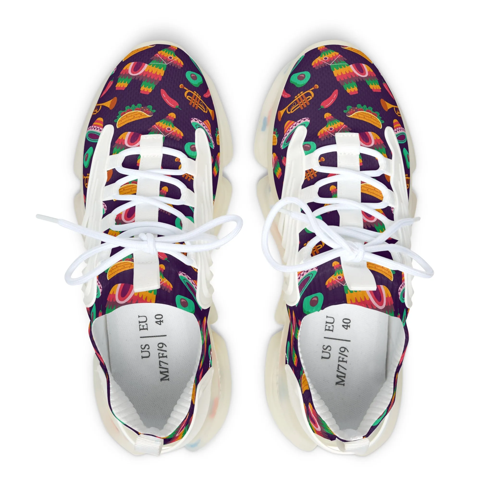 Cinco De Mayo Colorful Pinata Women's Mesh Sneakers