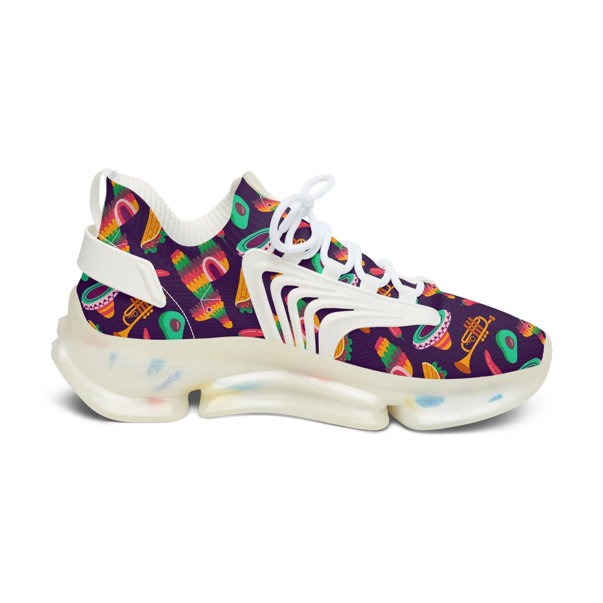 Cinco De Mayo Colorful Pinata Women's Mesh Sneakers