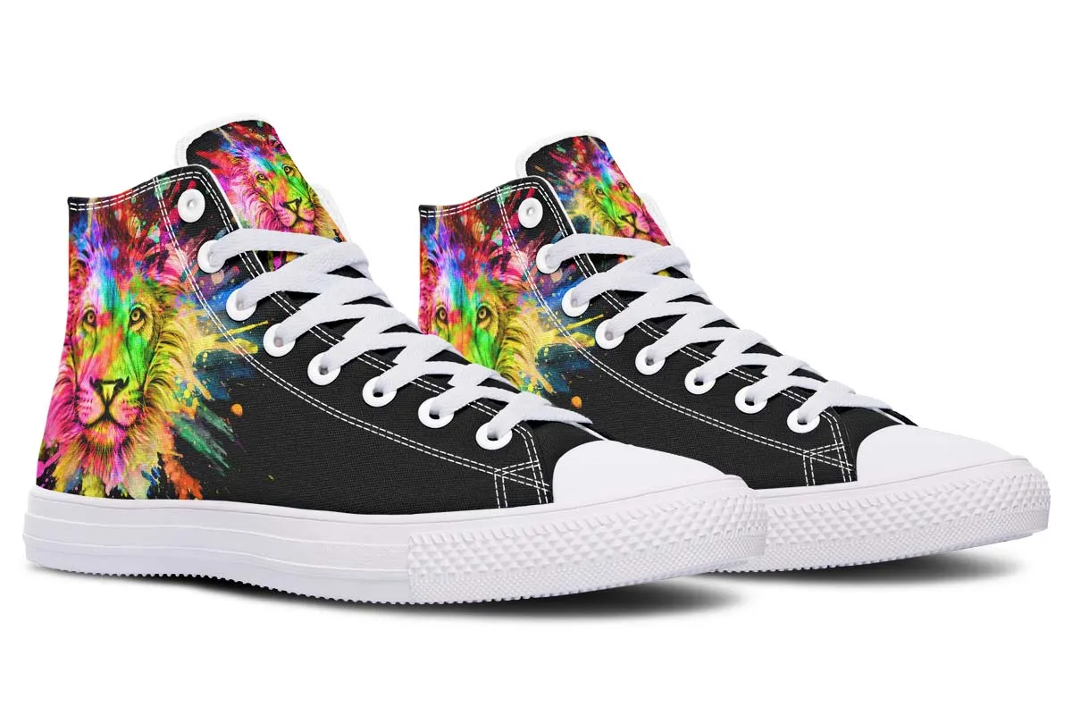 Colorful Lion Splatter