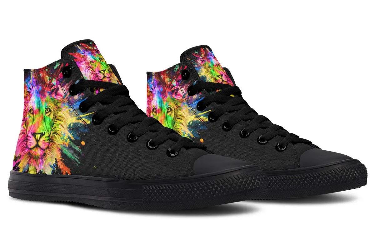 Colorful Lion Splatter