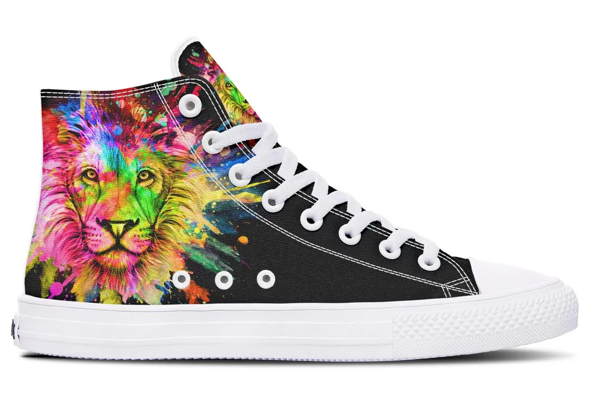 Colorful Lion Splatter