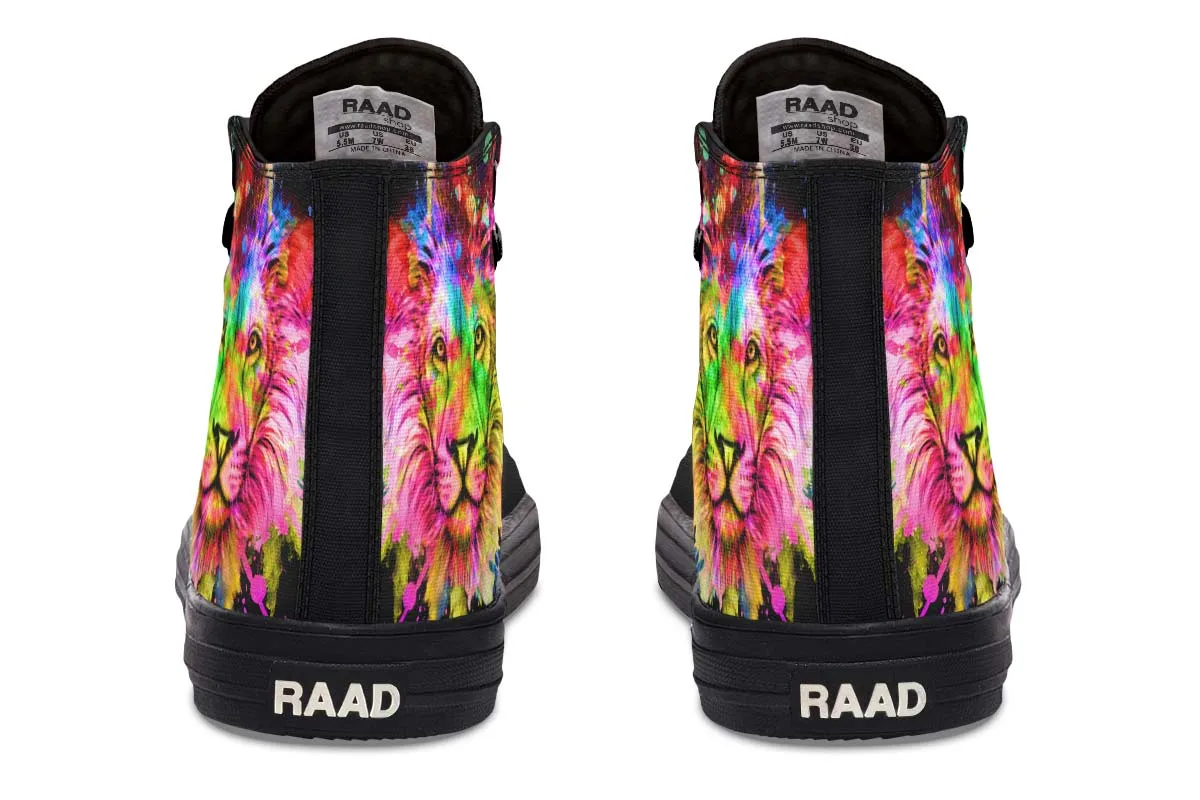 Colorful Lion Splatter