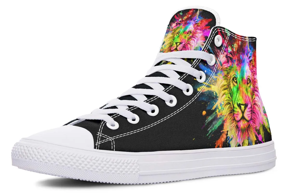 Colorful Lion Splatter