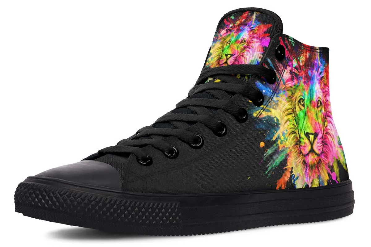 Colorful Lion Splatter