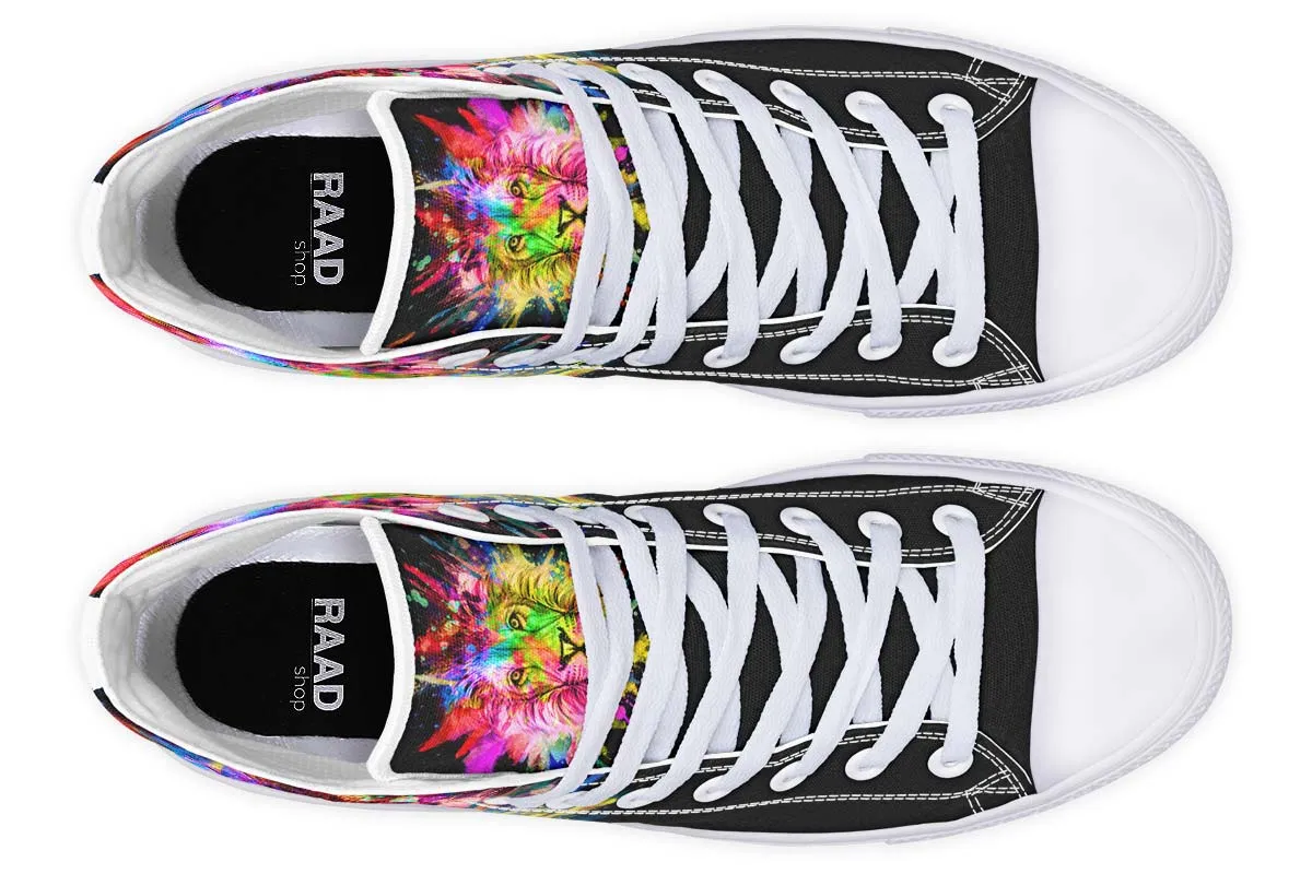 Colorful Lion Splatter
