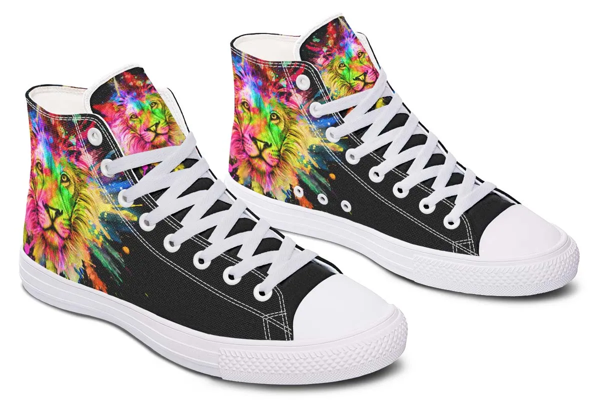 Colorful Lion Splatter
