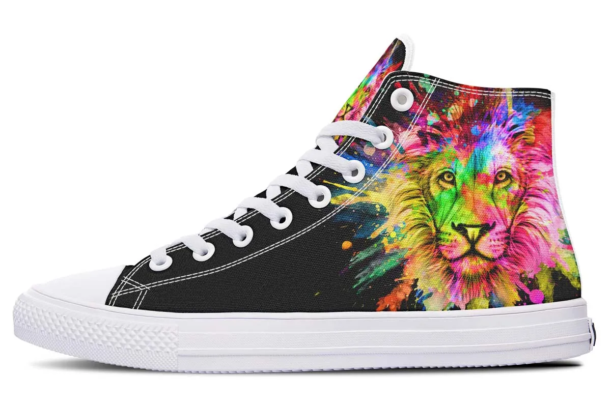 Colorful Lion Splatter
