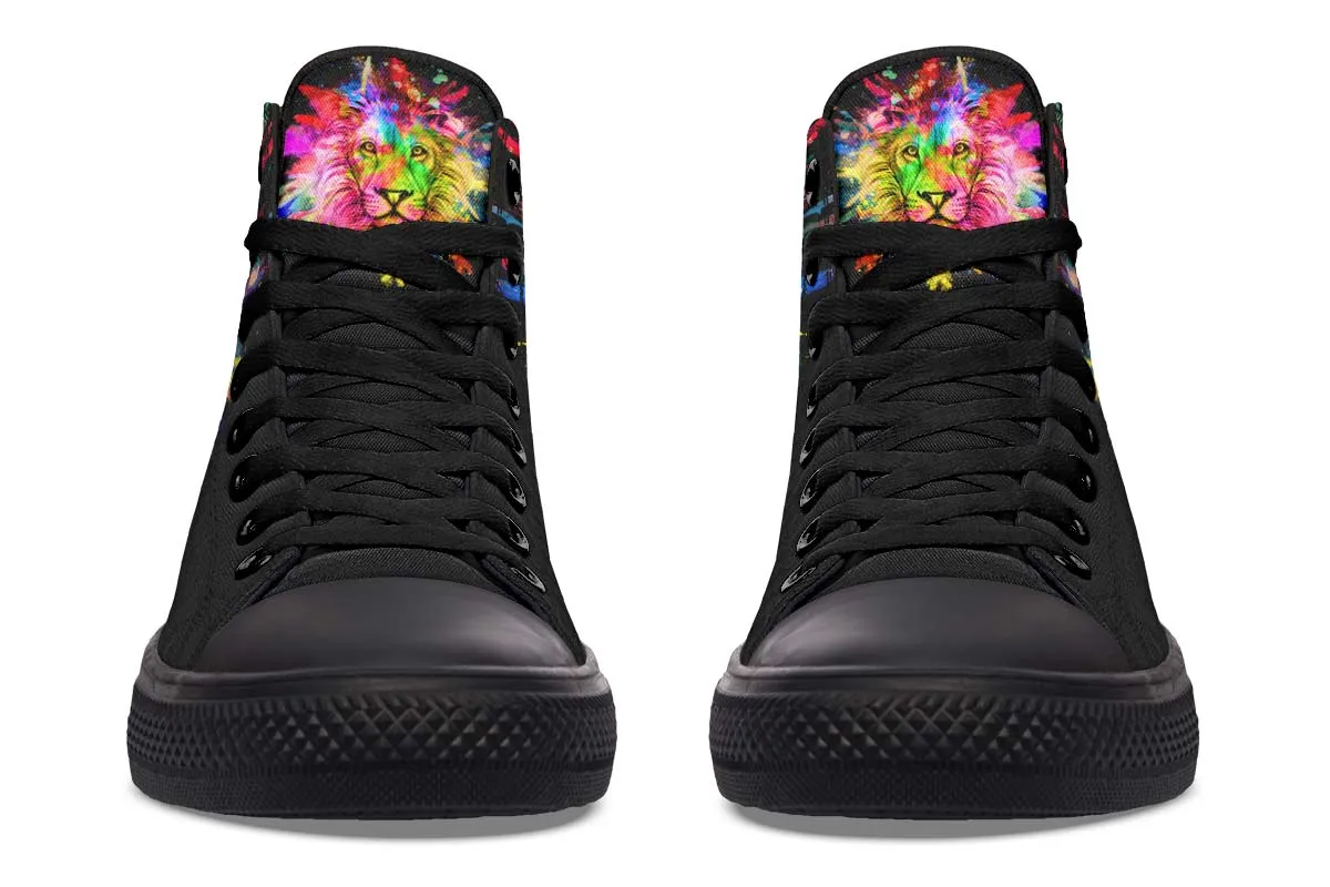 Colorful Lion Splatter