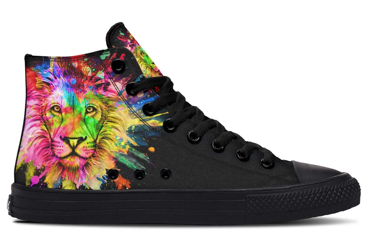 Colorful Lion Splatter