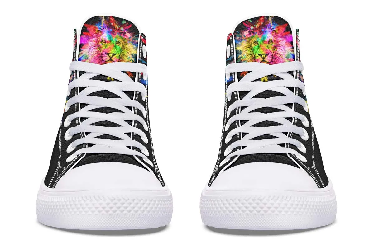 Colorful Lion Splatter