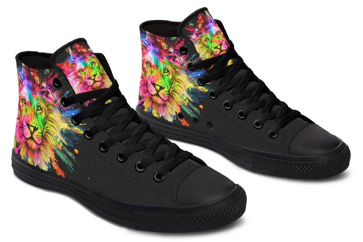 Colorful Lion Splatter