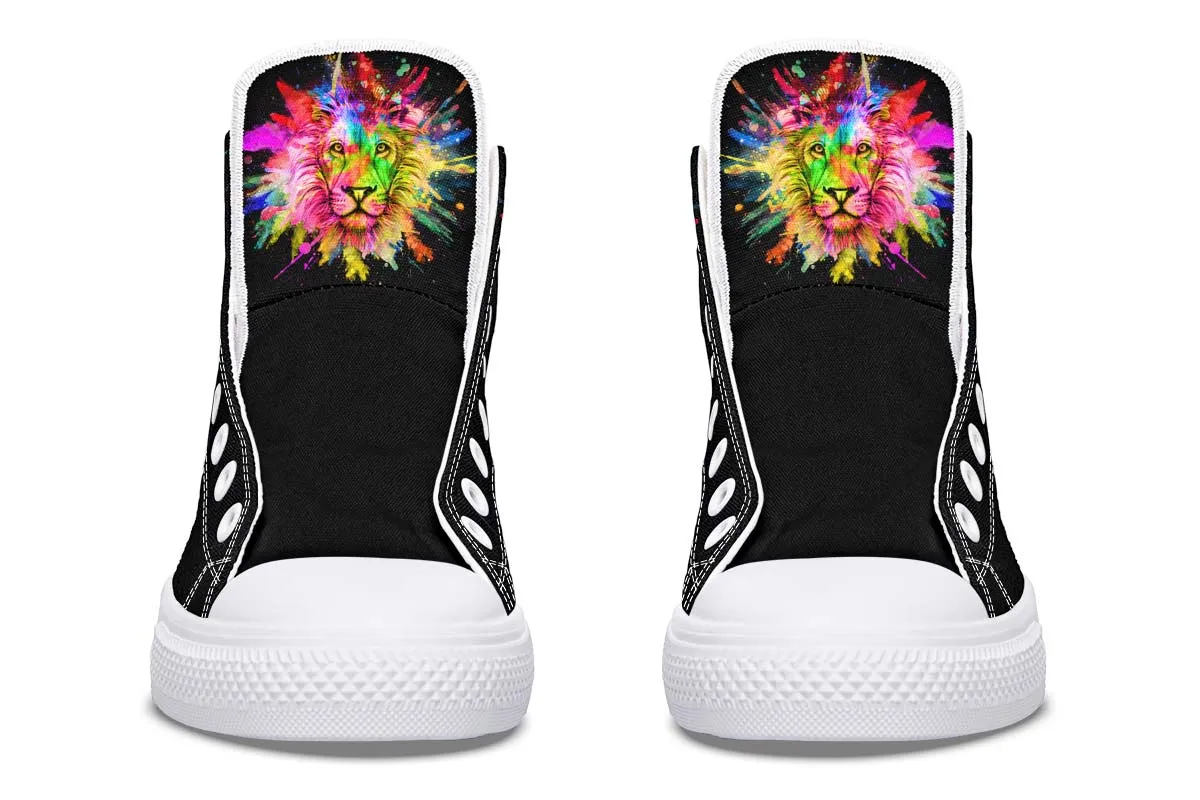 Colorful Lion Splatter