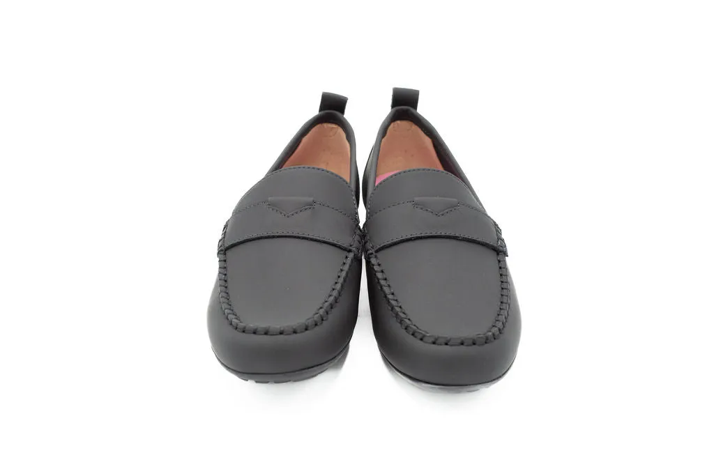 Dora Black Gum Leather