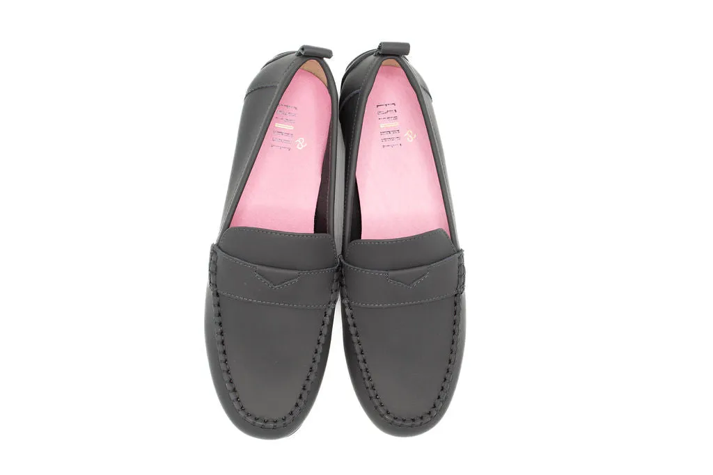 Dora Black Gum Leather