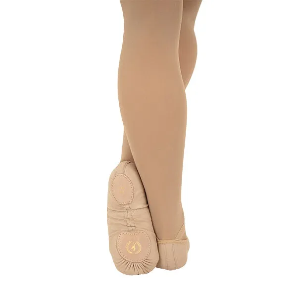 Eurotard A1004C Child Light Tan Assemblé Split Sole Canvas Ballet Shoes