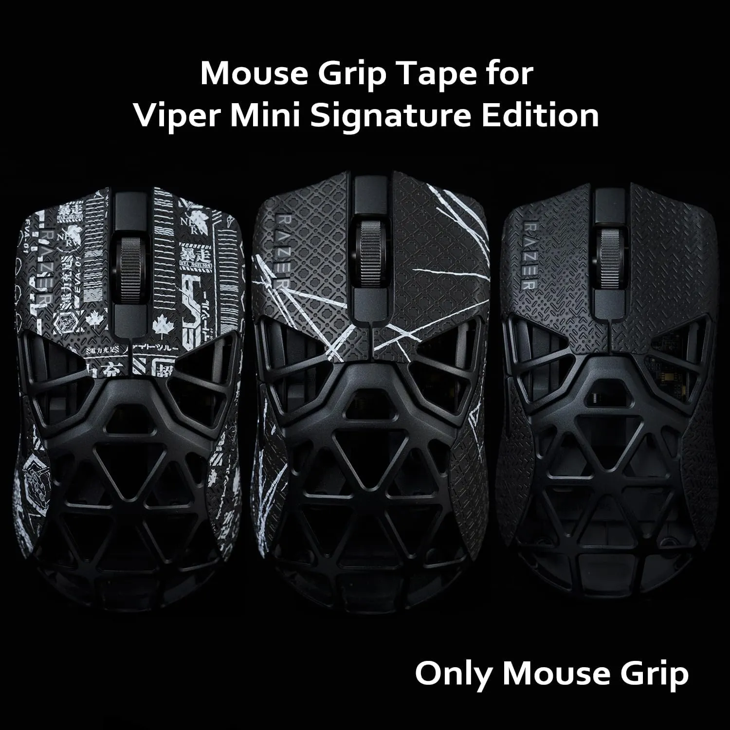 Grip Tape for Razer Viper Minise Mini Signature Edition - Anti-Slip,Enhanced Control, Suck Sweat,Soft Leather,Improves FPS Gaming Grip [Pre-Cut]