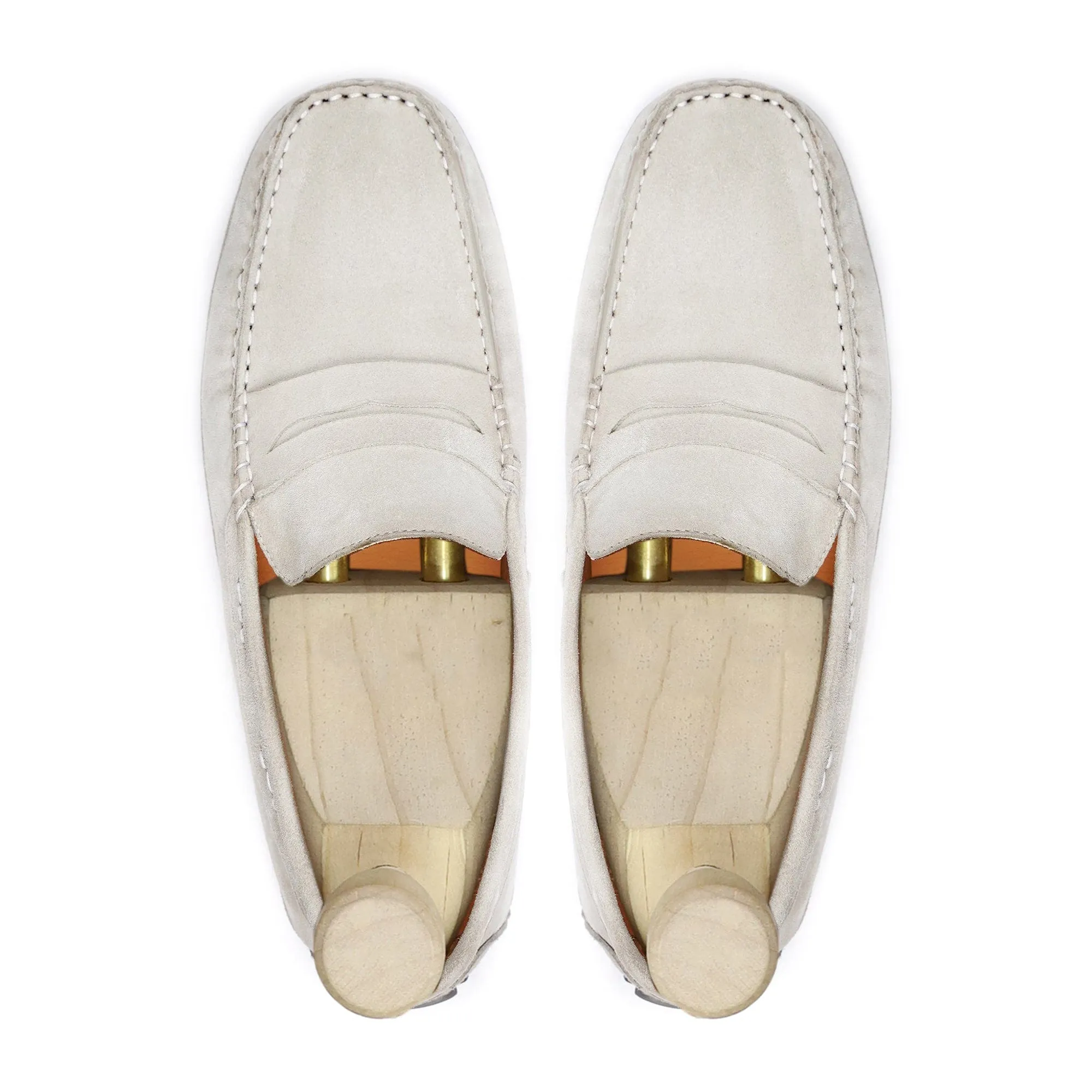 Handmade Custom Suede Leather Driver Mens Loafers