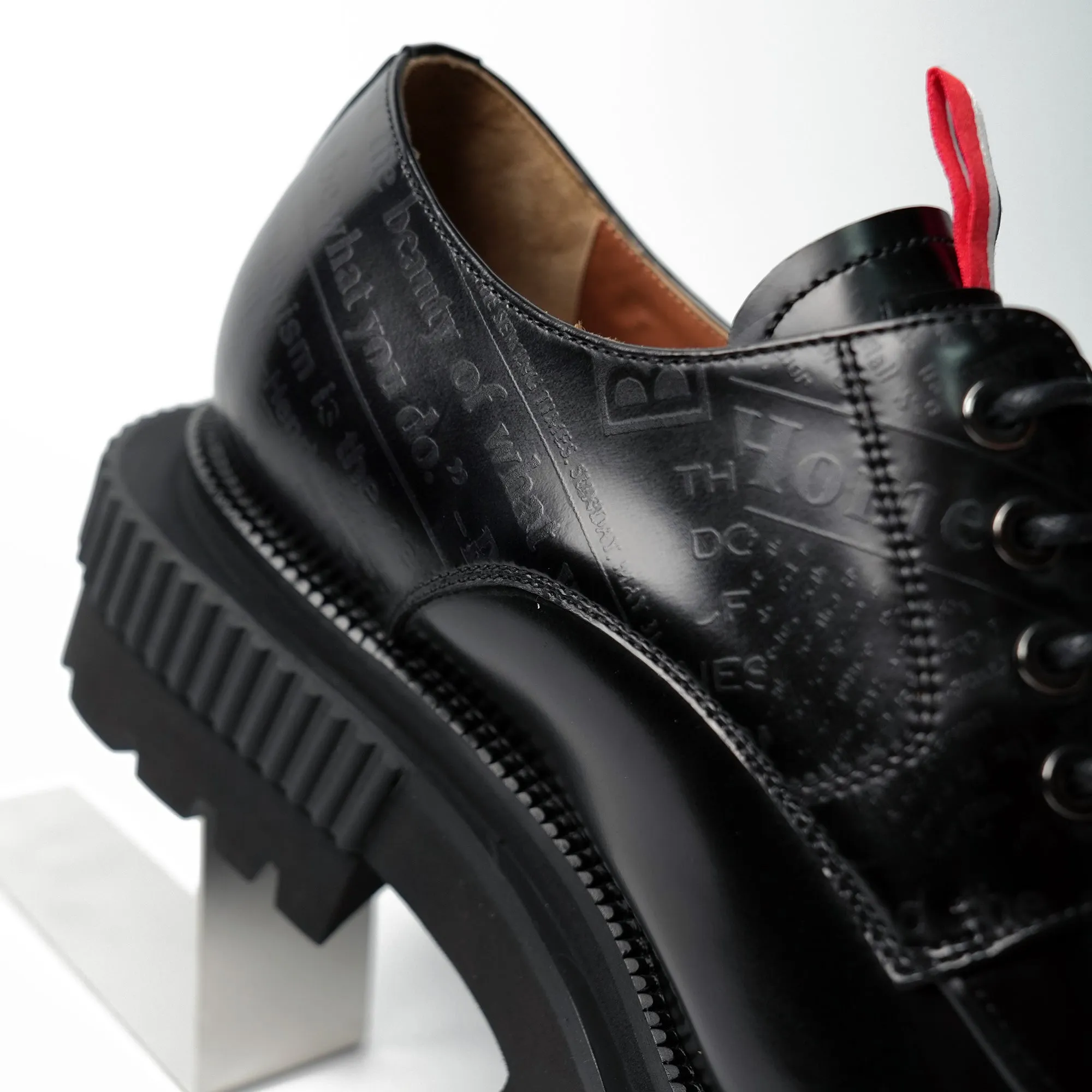 Handmade design thick-soled derby shoes 202705A