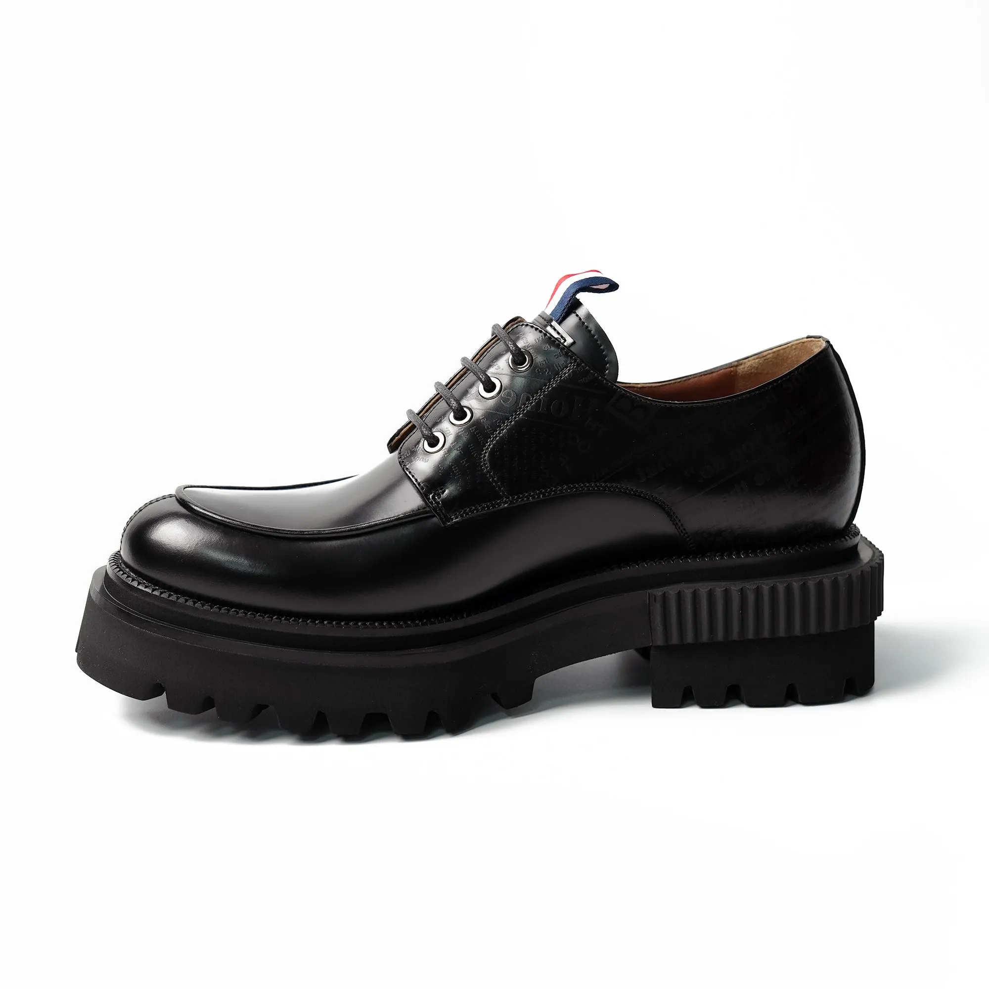 Handmade design thick-soled derby shoes 202705A