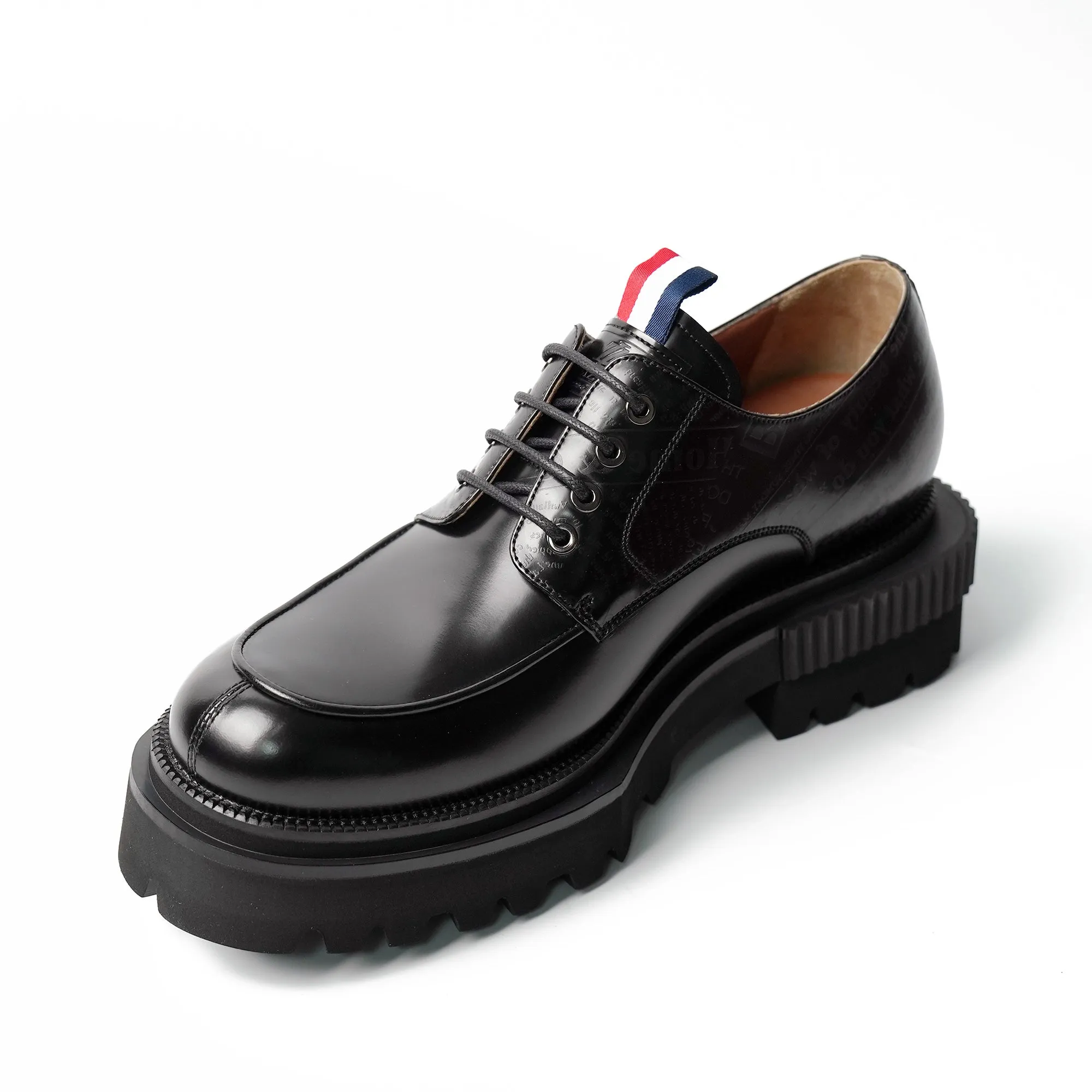 Handmade design thick-soled derby shoes 202705A