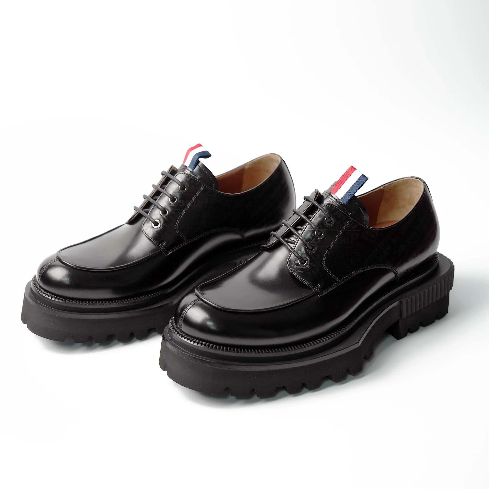 Handmade design thick-soled derby shoes 202705A