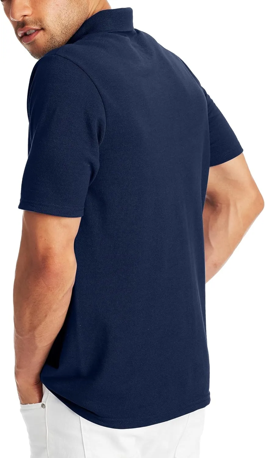 Hanes Men??s X-Temp Short Sleeve Polo Shirt, Midweight Men's Shirt