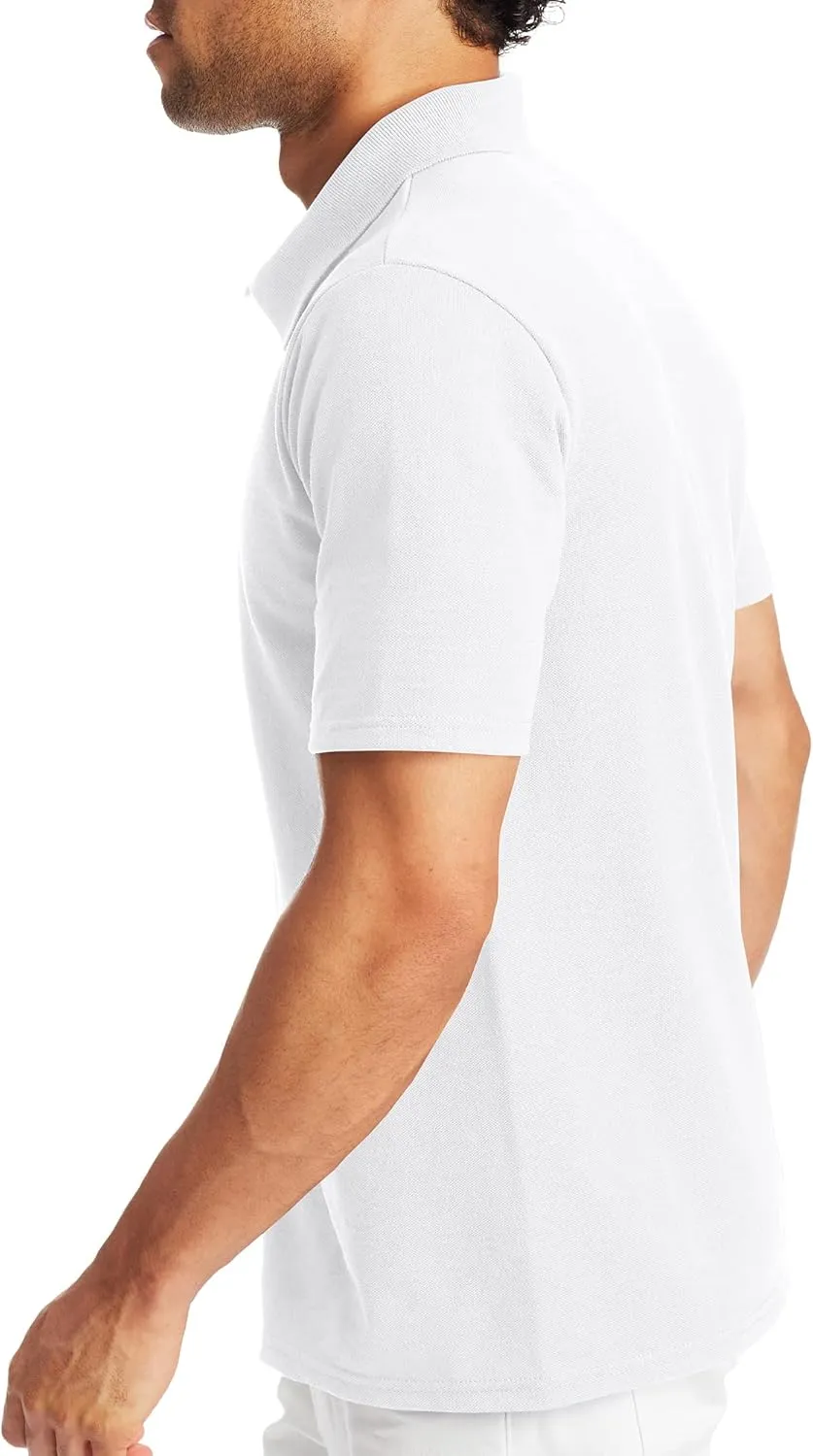 Hanes Men??s X-Temp Short Sleeve Polo Shirt, Midweight Men's Shirt