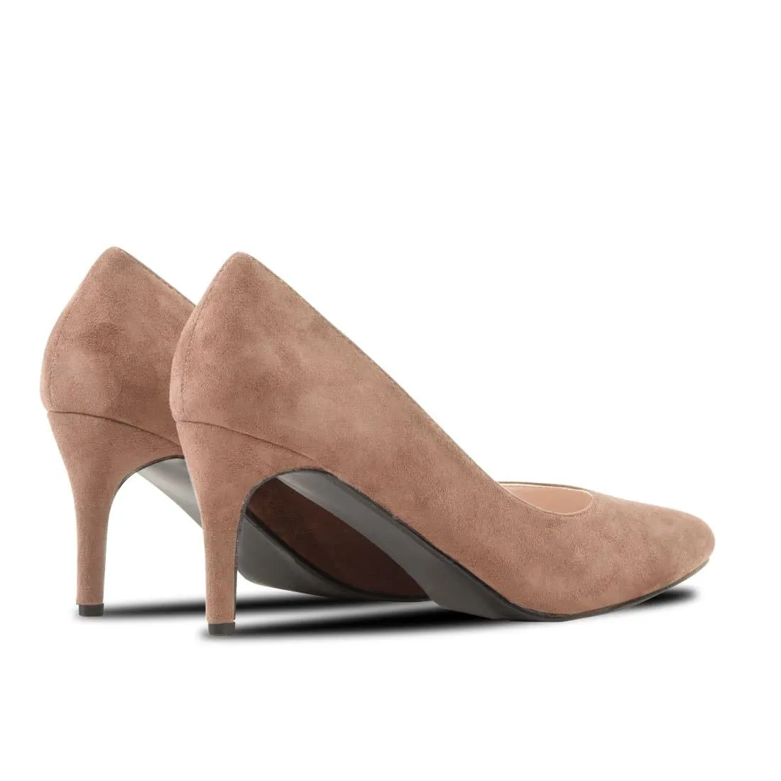 Heel Shoes Lina Beige Suede