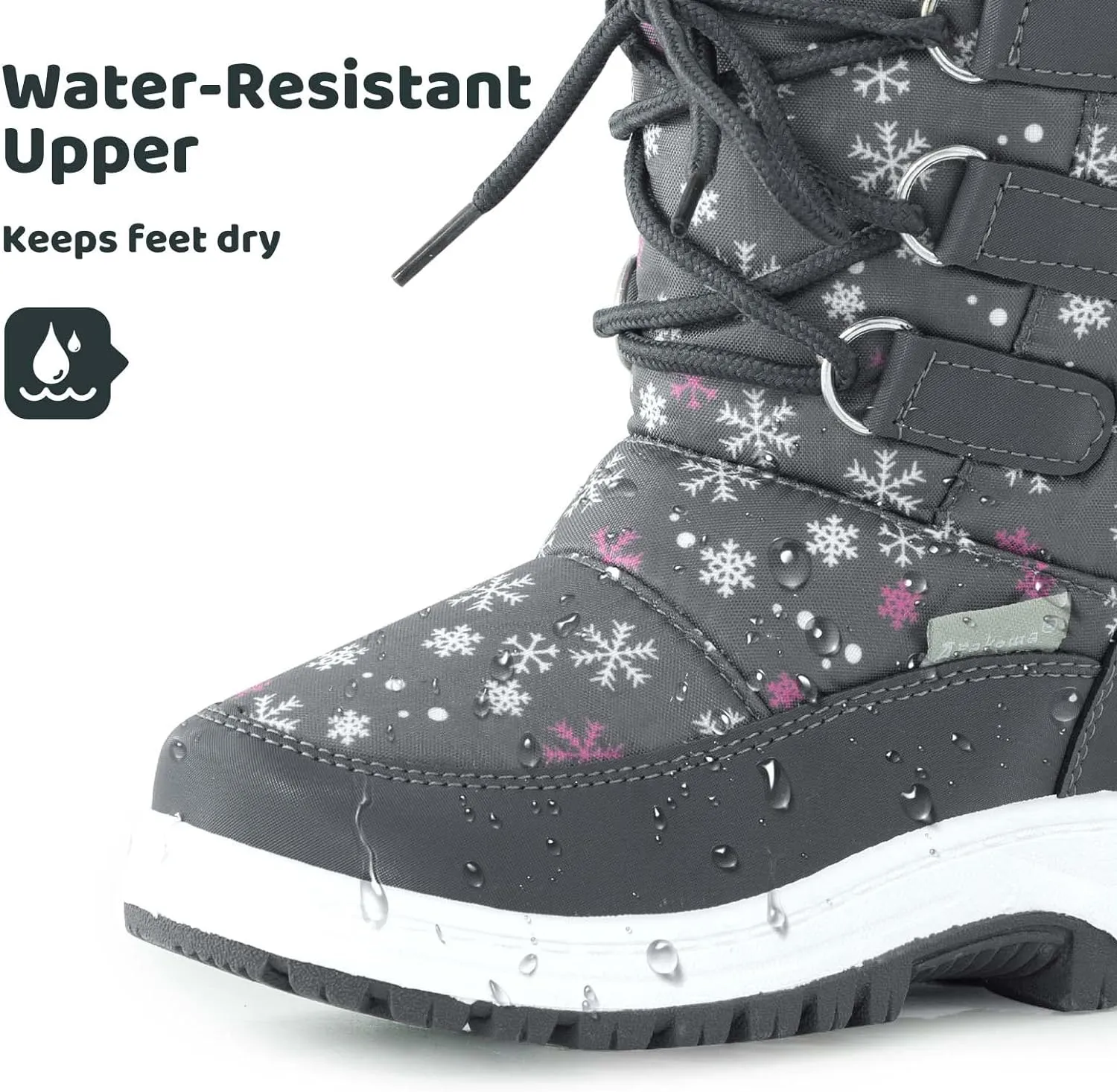 Insulated Fur Winter Snow Boots for Little Kids - Size 1 Warm & Stylish