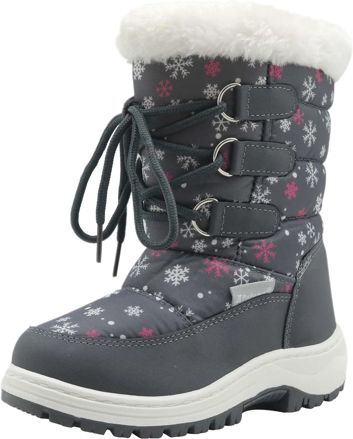 Insulated Fur Winter Snow Boots for Little Kids - Size 1 Warm & Stylish