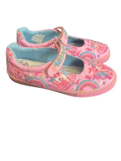 Lelli Kelly pink fantasy canvas shoes
