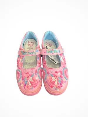 Lelli Kelly pink fantasy canvas shoes