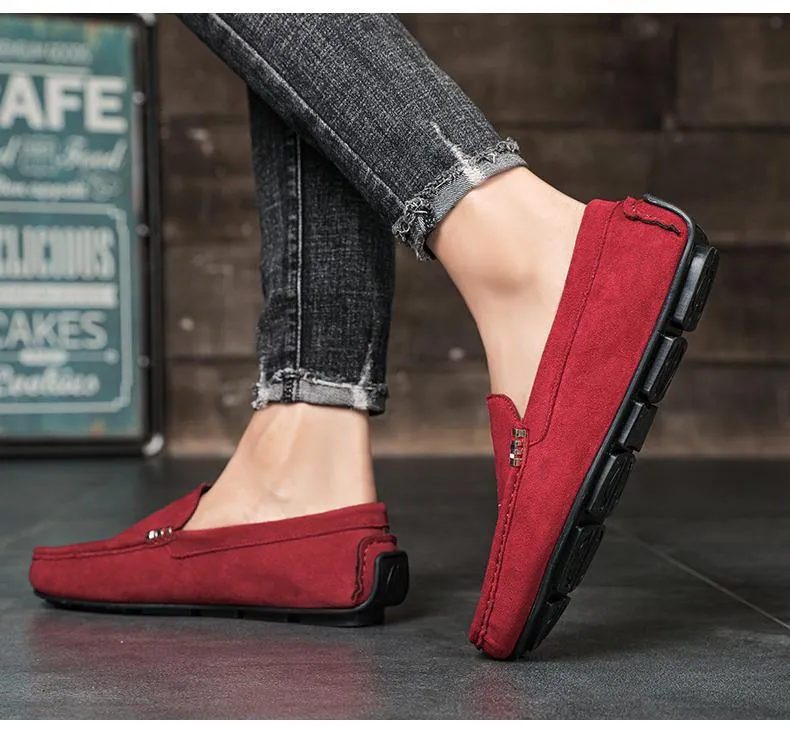 Men's Soft Comfortable Flock Loafers