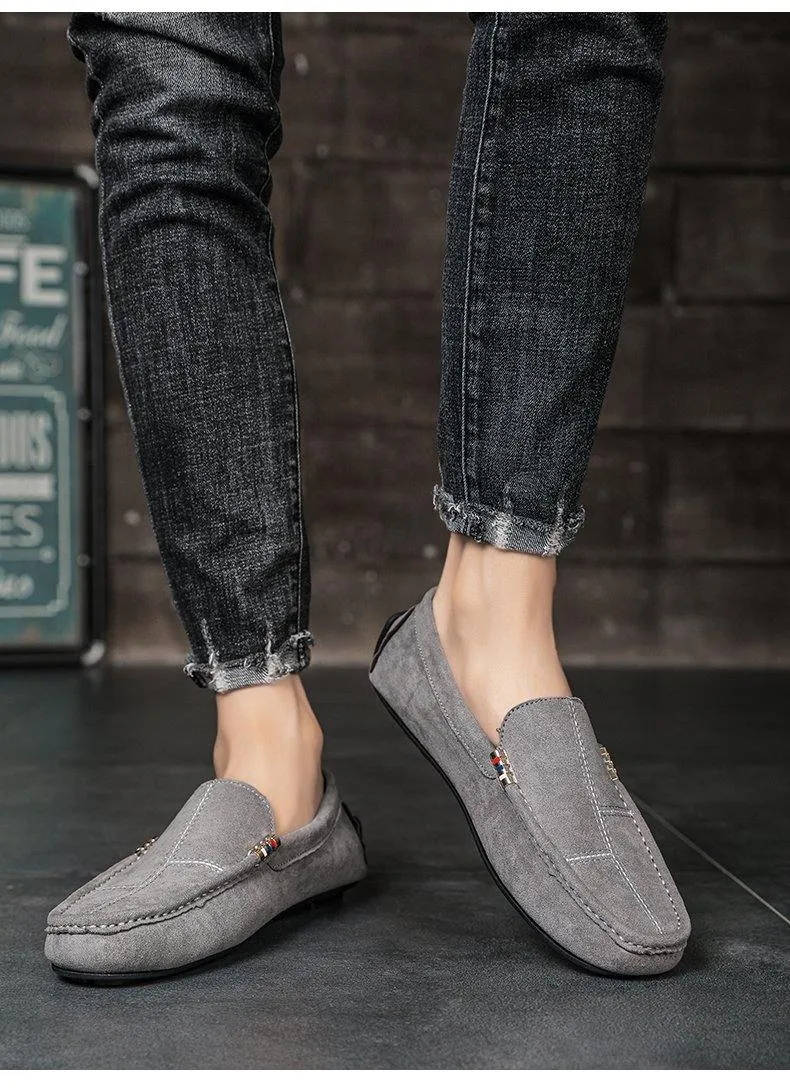 Men's Soft Comfortable Flock Loafers