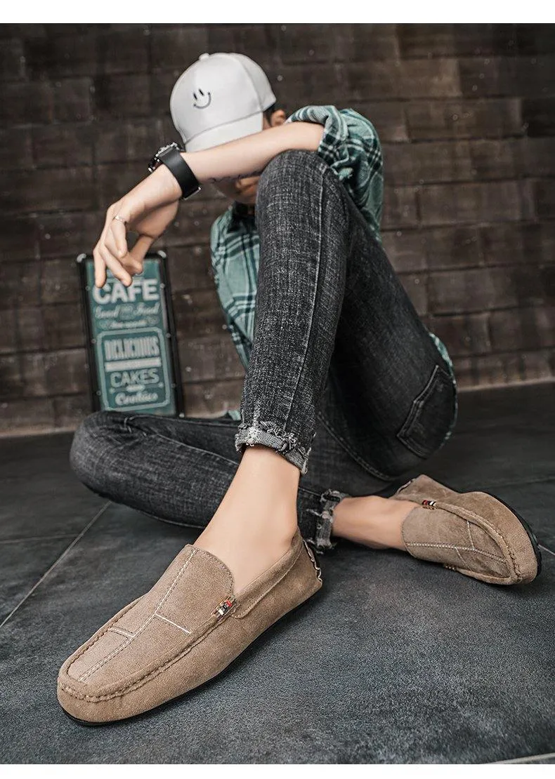Men's Soft Comfortable Flock Loafers