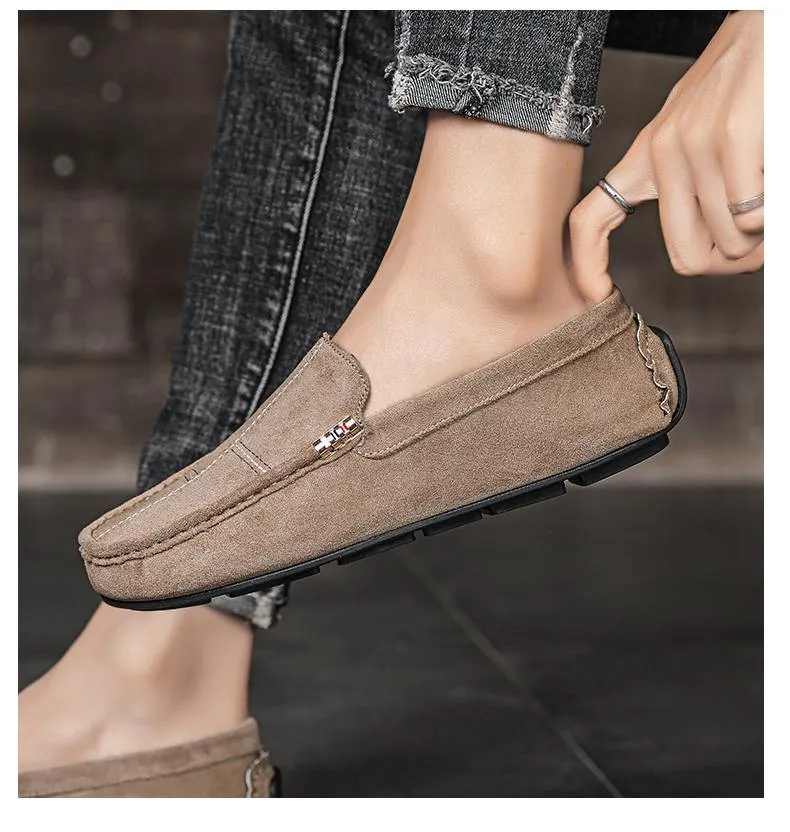 Men's Soft Comfortable Flock Loafers
