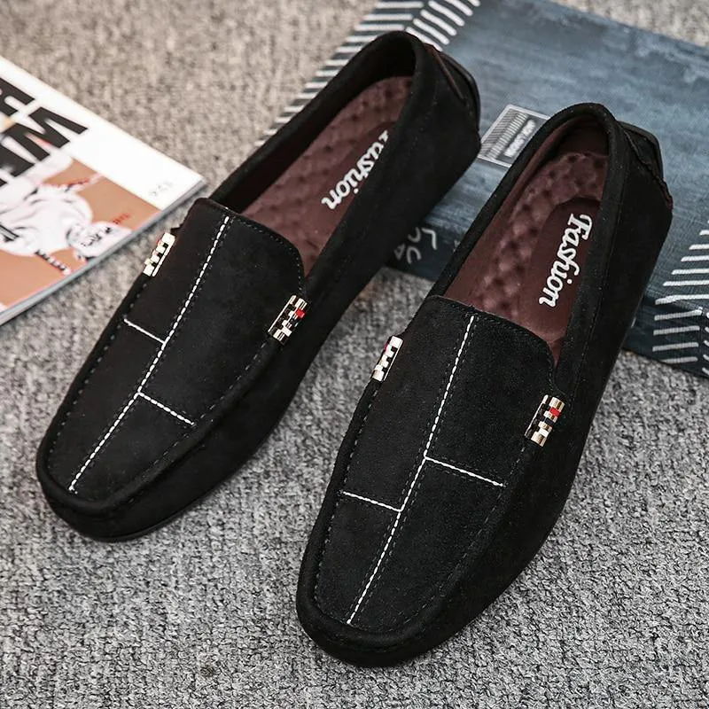 Men's Soft Comfortable Flock Loafers