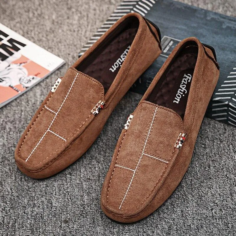 Men's Soft Comfortable Flock Loafers