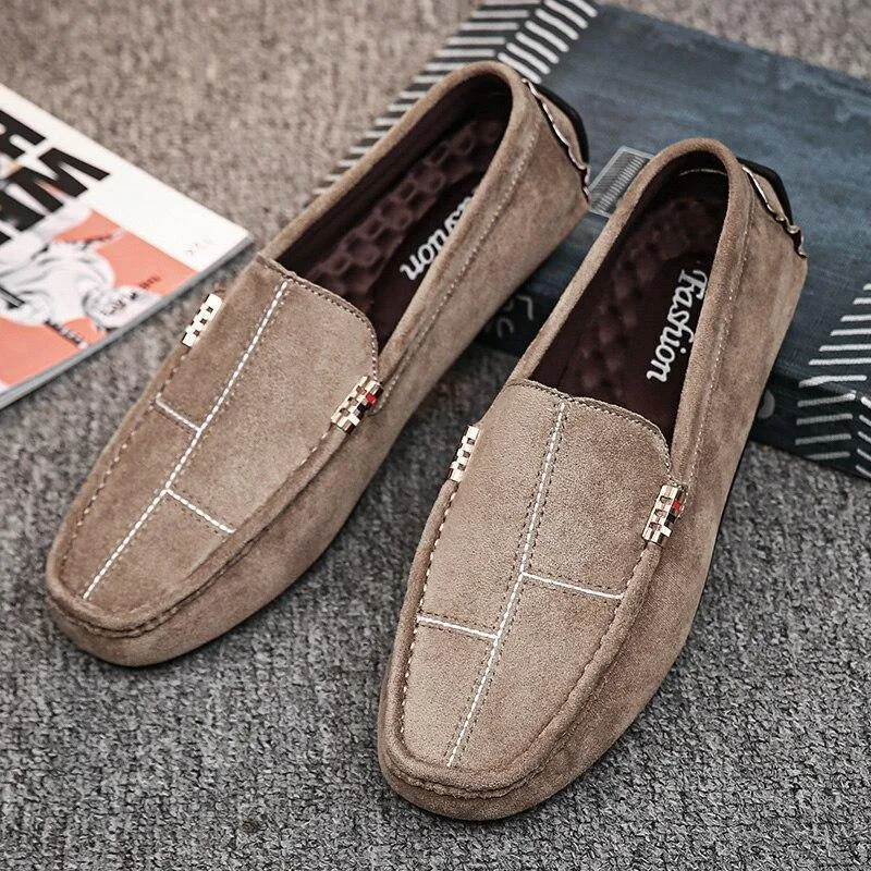 Men's Soft Comfortable Flock Loafers